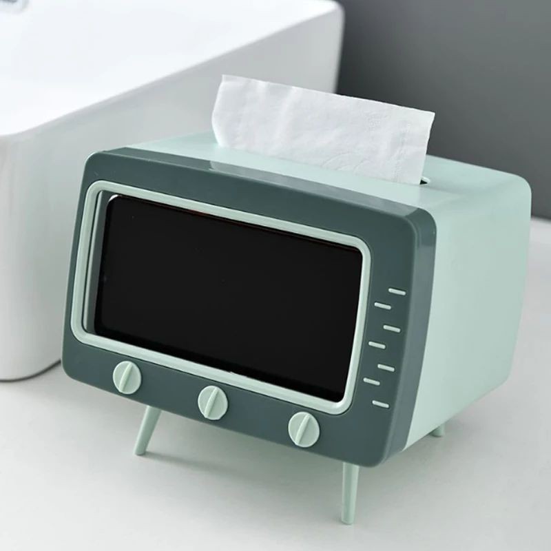 Tempat Tissue Model Tv Retro Kotak Tisu