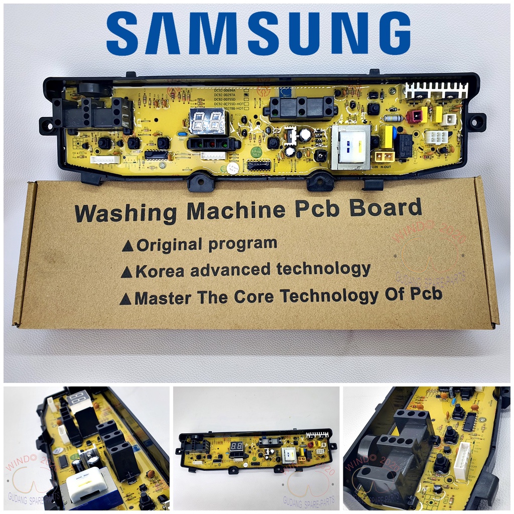 MODUL PCB MESIN CUCI SAMSUNG WA90F4 WA80V4 WA70V4 | WA 90F4 WA 80V4 WA 70V4 | WA 90 F4 WA 70 V4