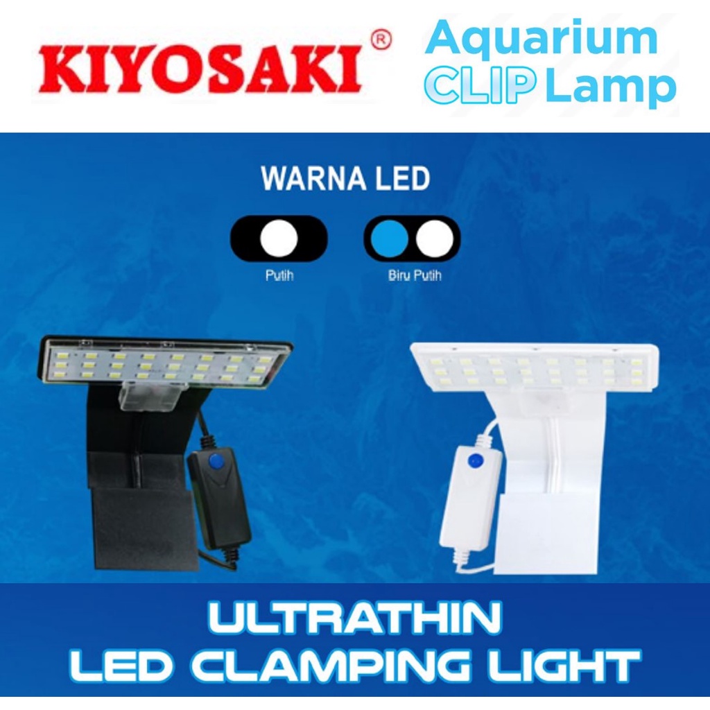 PROMO MURAH LAMPU JEPIT AQUARIUM KIYOSAKI X3 ULTRA THIN LED CLAMPING LIGHT LAMPU JEPIT AQUASCAPE MURAH LAMPU AQUARIUM LED X3 ULTRATHIN CLAMPING LIGHT LAMPU JEPIT AQUARIUM AQUASCAPE