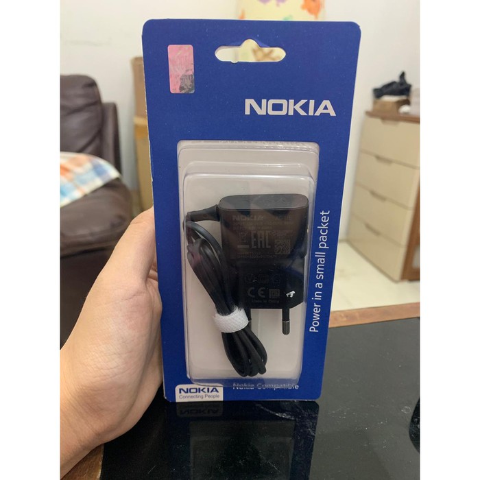 [RO ACC]  OEM CHARGER NOKIA N70 AC-11E COLOKAN KECIL PACKING PANJANG