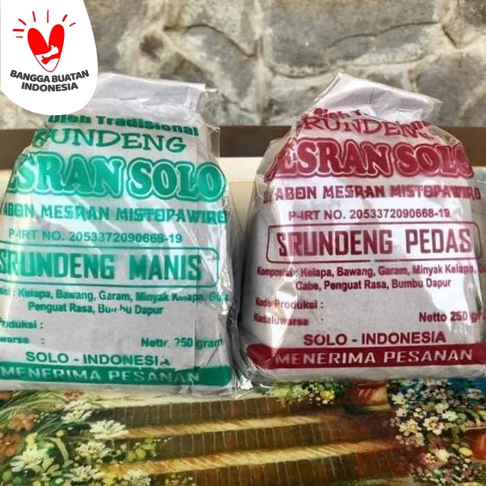 

ABON- SERUNDENG MESRAN SOLO MANIS / PEDAS 250G - MANIS -MAKANAN-KERING.