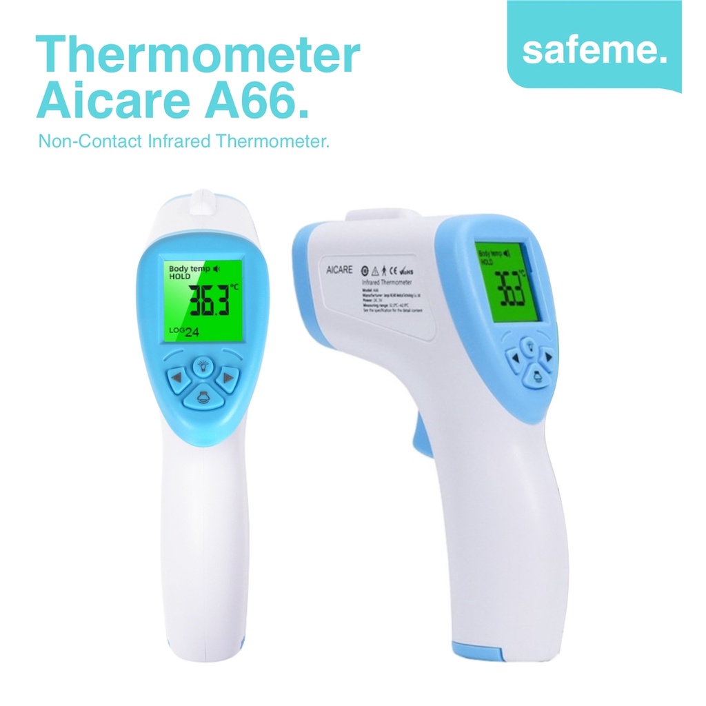 Thermometer Infrared Digital Non Contact Aicare A66 Termometer Suhu Badan