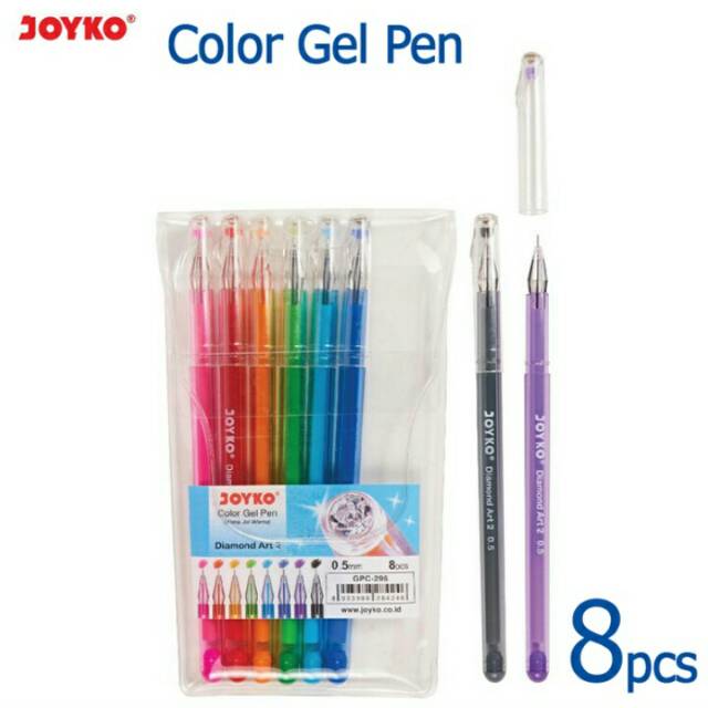 

Pulpen Gel Color Gel Pen 8 Warna JOYKO GPC-296 Diamond Art