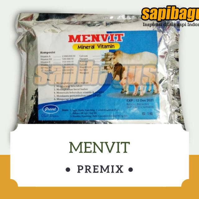 Menvit Mineral Vitamin untuk sapi kambing