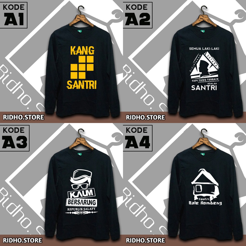 KAOS SANTRI // KAOS SANTRI SALAFI // KAOS DAKWAH // KAOS MUSLIM // KAOS DISTRO // KODE A