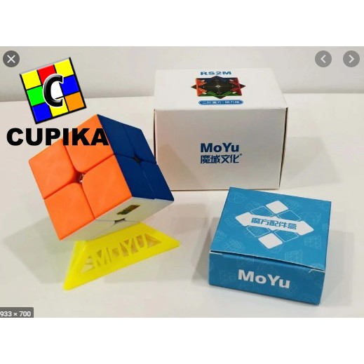 Rubik 2x2 MoYu RS2M 2020 RS32 M Magnetic 2x2x2 Stickerless Original