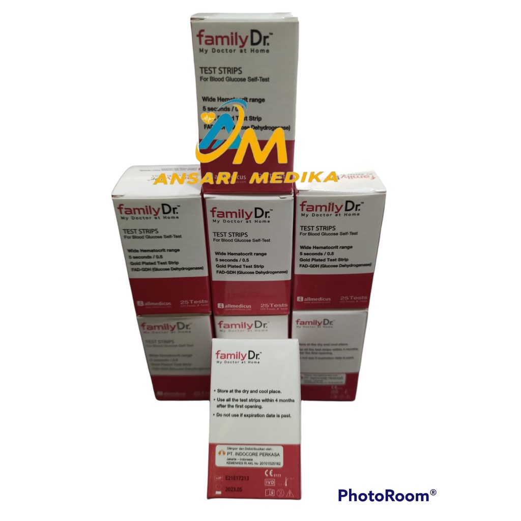 STRIP FAMILYDR GLUCOSE / STRIP FAMILYDR GULA DARAH/ STIK GULA DARAH FAMILYDR