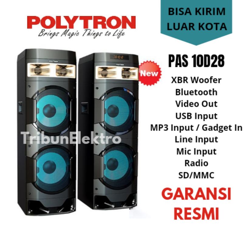 Speaker Polytron Pas 10D28 Bluetooth