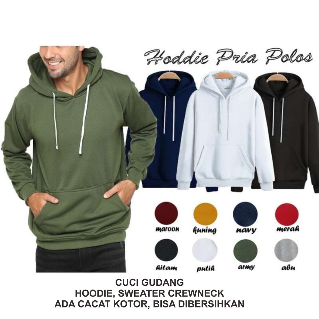 Hoodie Keren CUCI GUDANG SWEATER HOODIE BASIC