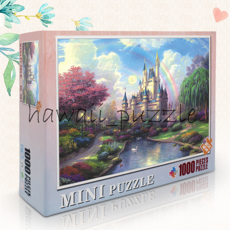 Mini Puzzle 1000 pcs Mainan Jigsaw Puzzle-FANTASY CASTLE