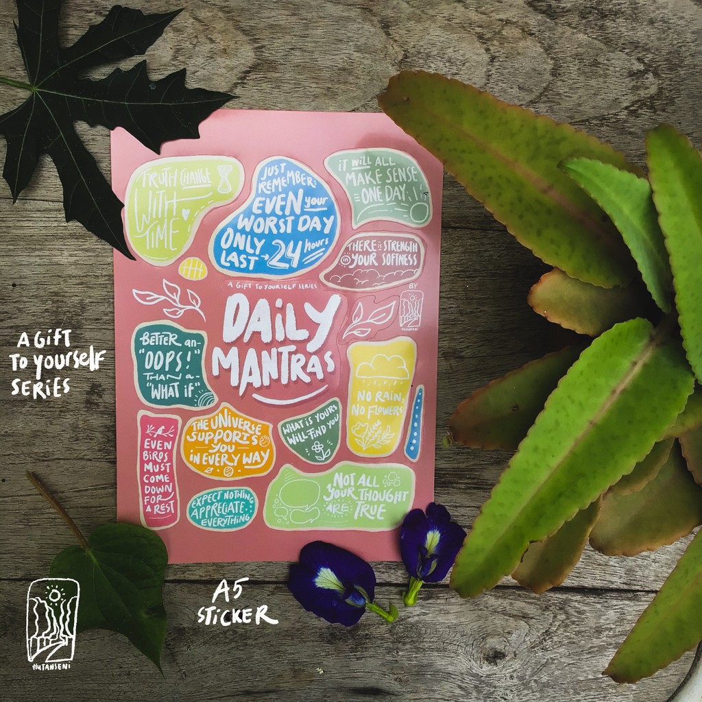 

sticker: daily mantras
