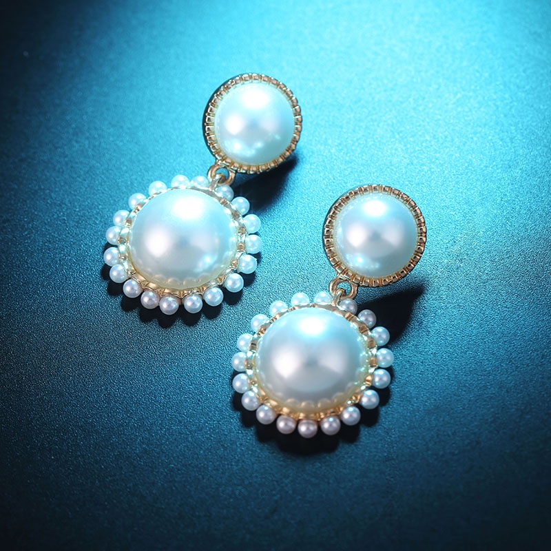 Anting Mutiara Gaya Retro Korea