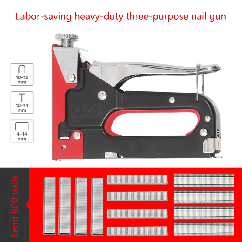 Kiss 3 in 1 Stapler Manual Tipe U / T-Type Dengan 600 Staples