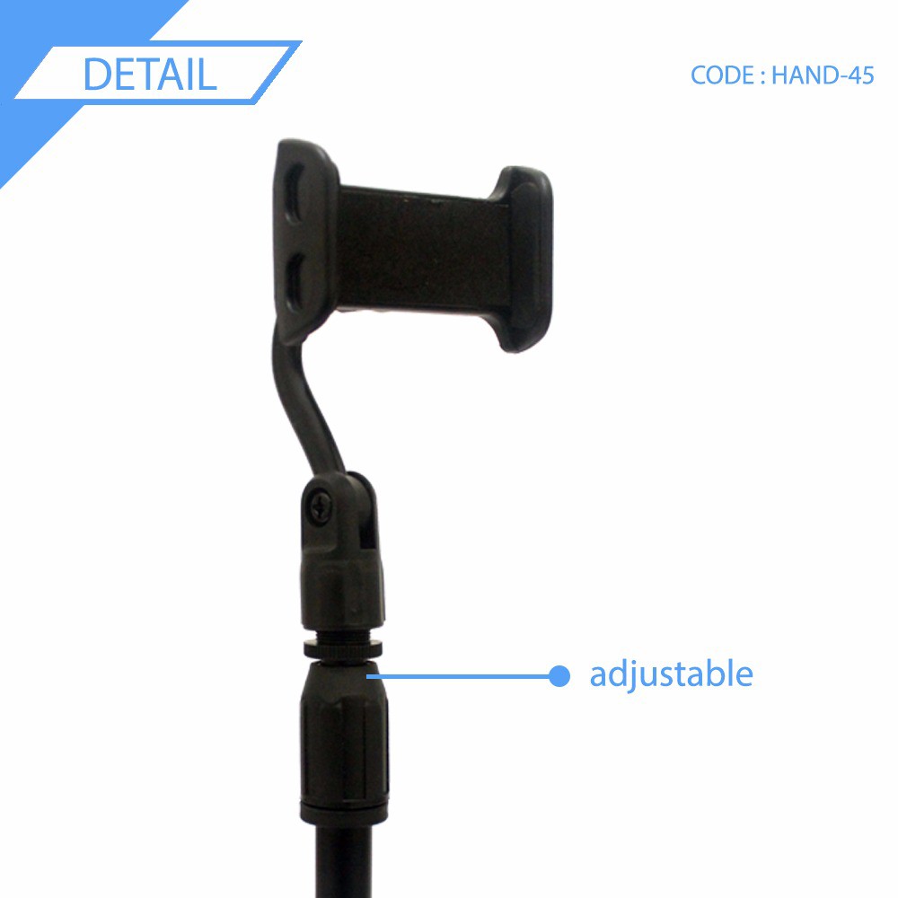 new standing mic-stand hp untuk youtuber dan vloger - hand-45