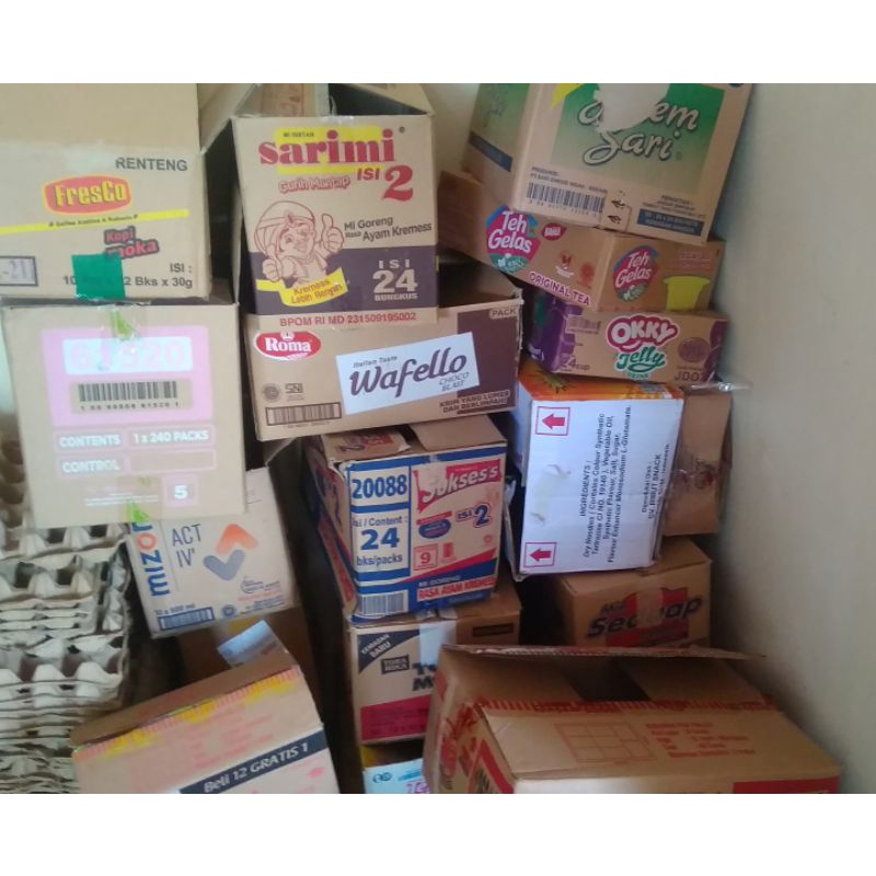 

KARDUS BEKAS / KARDUS PACKING / KARDUS MAKANAN / KARDUS MINUMAN / BOX / PACKING