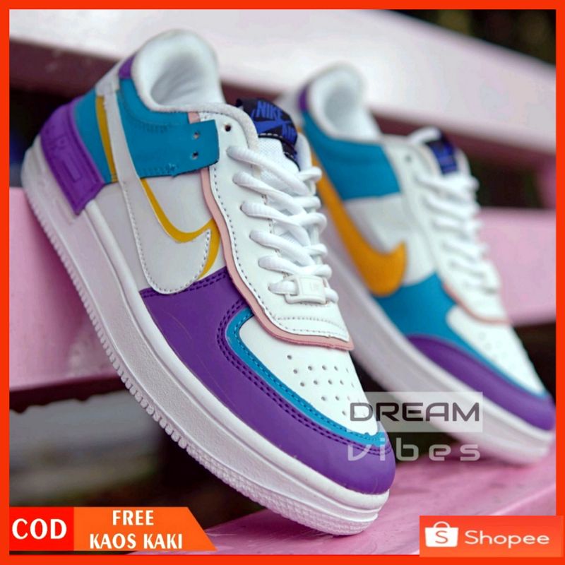 100% IMPORT PREMIUM 0NIKE AIR FORCE 1 ONE SHADOW PACK IVORY SPRUCE AURORA PREMIUM QUALITY