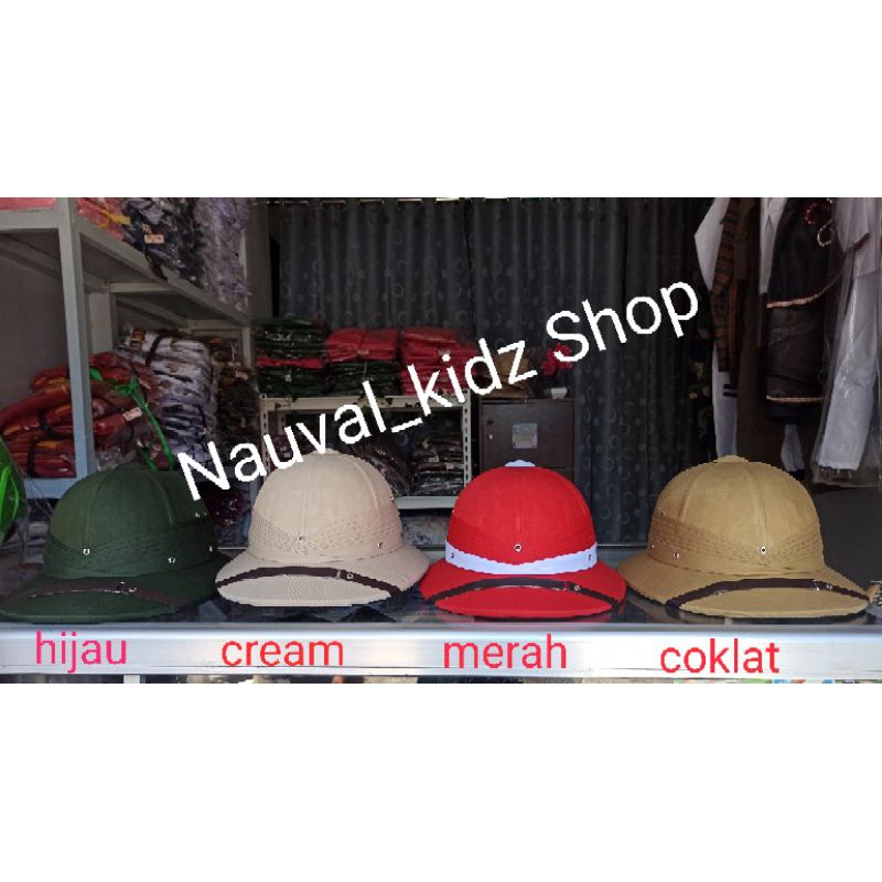 Topi Polka demang soekarno /topi sepeda onthel / topi polka /topi klasik / topi  meneeer belanda