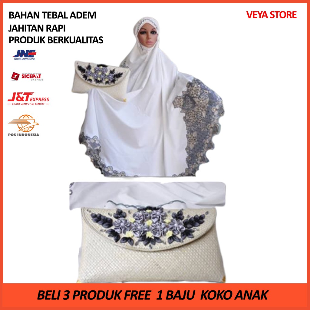Mukena Dewasa Mukena Premium Ramadhan Mukenah Dewasa Rukuh Fashion Muslim Traveling S8V4 Muslim