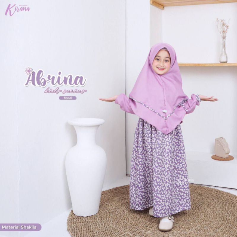 GAMIS ANAK PEREMPUAN BUNGA ABRINA BY HOUSE OF KIRANA