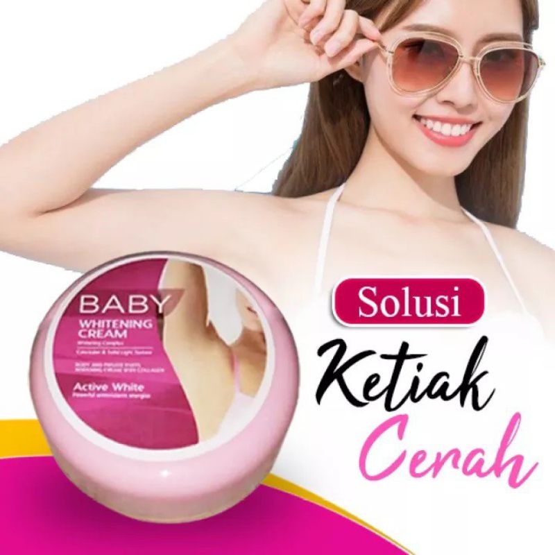 CS1-Baby Cream Pemutih Shinkurim ( Pemutih Ketiak , Leher dan selangkangan ) PROMO COD