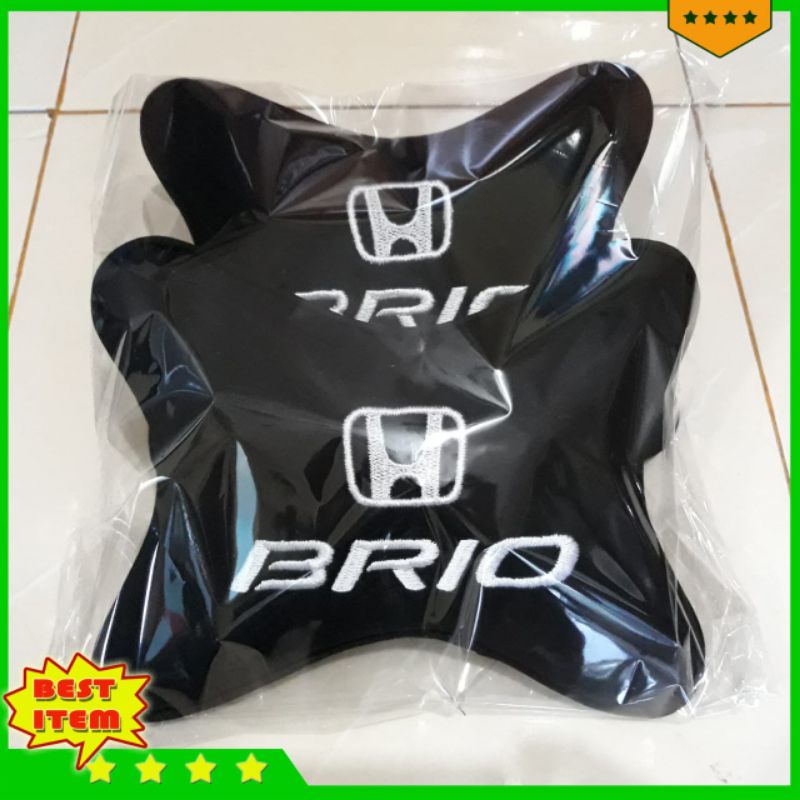 bantal headrest honda brio aksesoris interior mobil