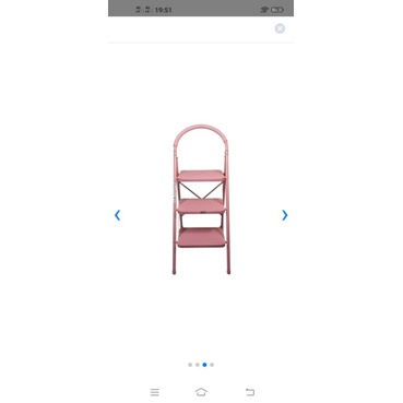 fixsteps tangga aluminium 3 step pink