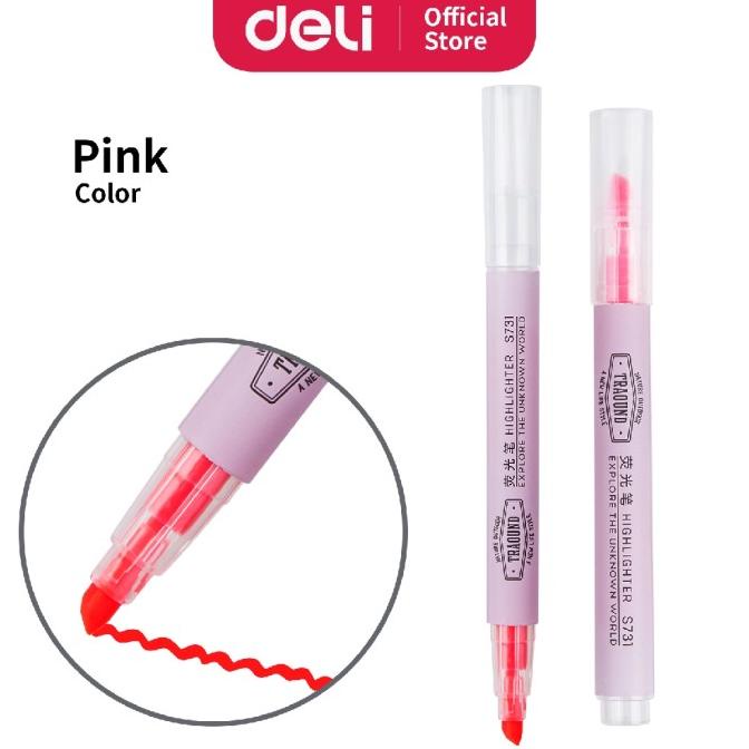 

Deli Highlighter pen / stabilo desain kepala miring S731