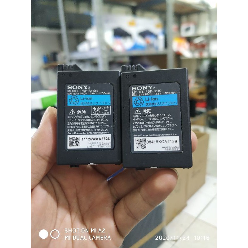 Battery Batre Baterai Pack PSP SLIM SERI 3000 /2000 Original Ori