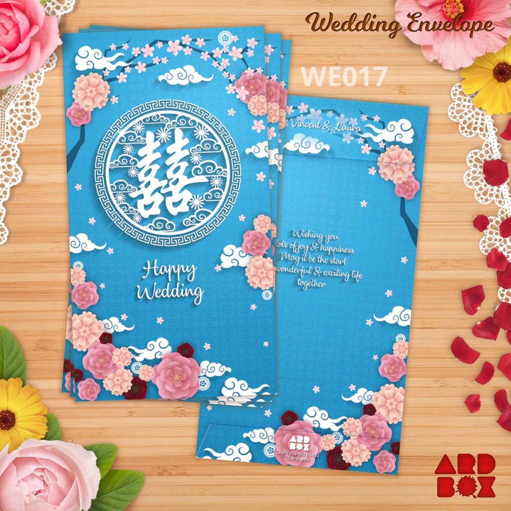 

Custom Angpao Wedding Double Happiness Suangsi Terbaru WE017