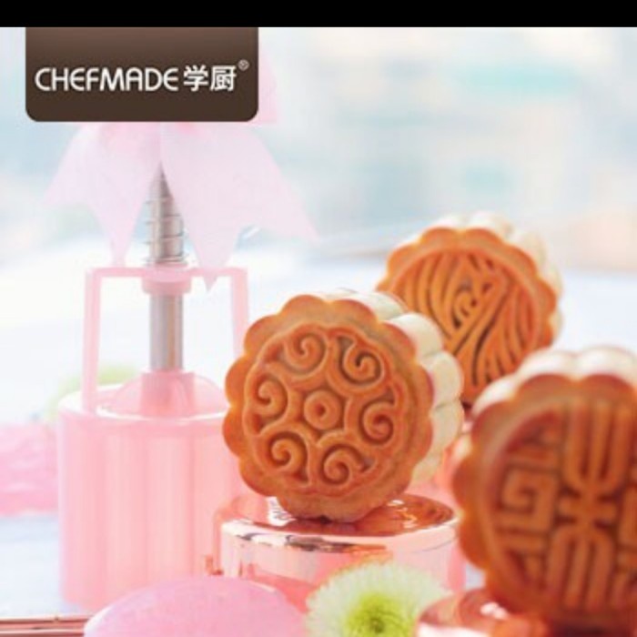 Chefmade WK9449 - 50gr Moon Cake Mould / Cetakan Kue Bulan 8 Motif (1)