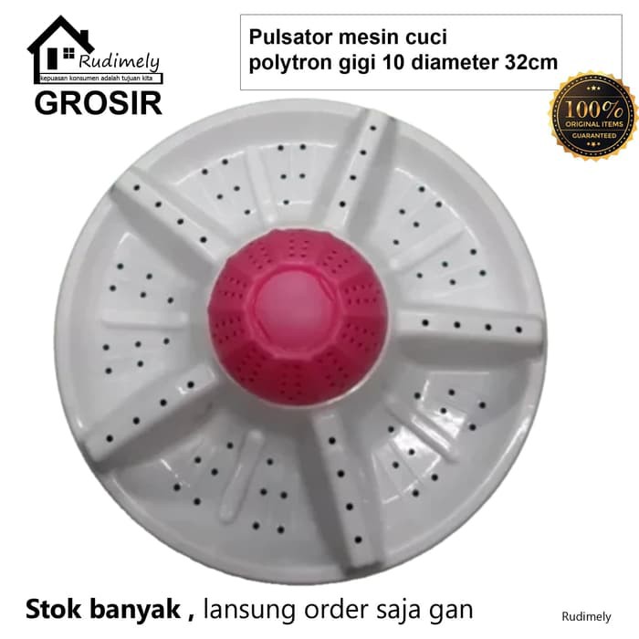 Grosir Pulsator mesin cuci polytron as gigi 10 diameter 32cm