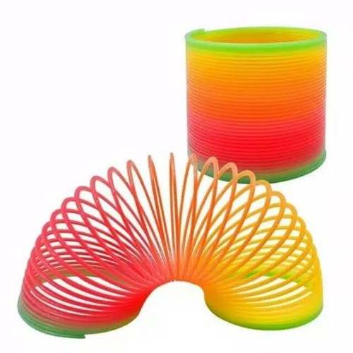 Mainan Plastic Magic Spiral Rainbow - Rainbow Magic Spring