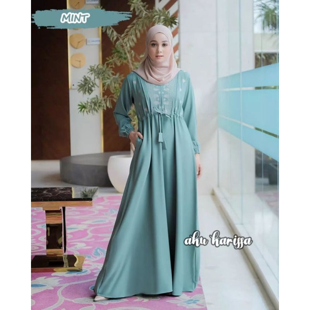 Syafira Dress ORI Aku Karissa,gamis set muslim