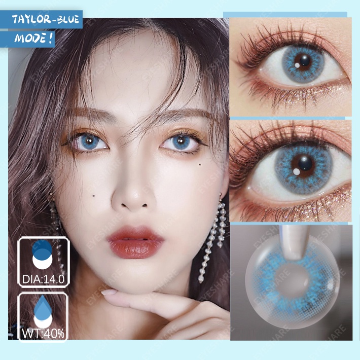 [✅COD &amp; Ready Stock ] Softlens Murah Softlens Mata Normal TAYLOR Sepasang Lensa Kontak Warna Alami Korea Softlen