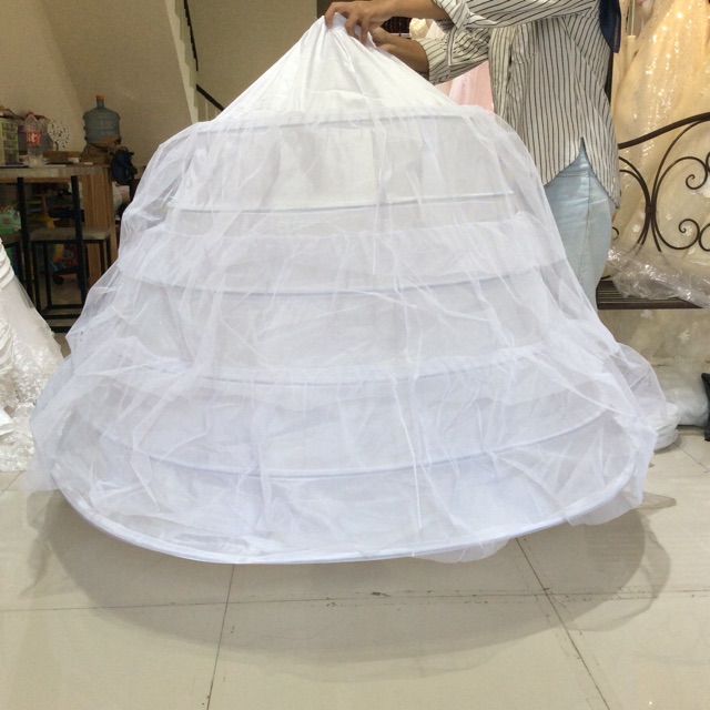 PLAT GRADE A Peticoat Pengembang Gaun Kawat Gaun Ring 6 D 130cm Quality No. 1 Petticoat