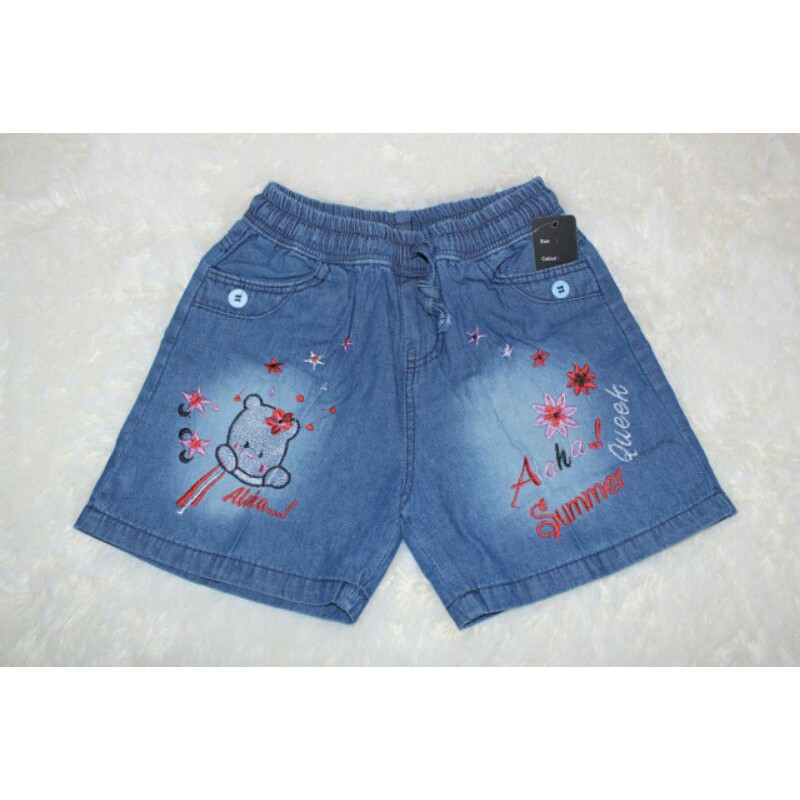 Celana Jeans / Celana Pendek Anak / Hot Pants Celana Pendek/ Hot Pants Bordir Anak