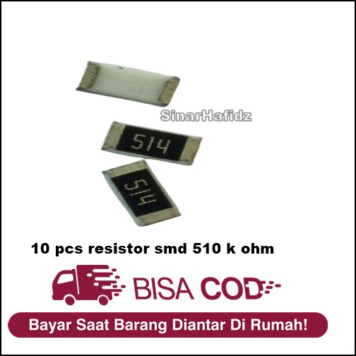 resistor smd 510k ohm/10pcs