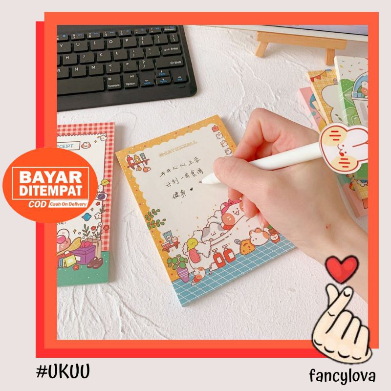 

Memo Pad Kelinci Lucu Gaya Korea Mini Book Notes Buku Catatan Kecil Meaterball Fancylova (TW-UKUU)