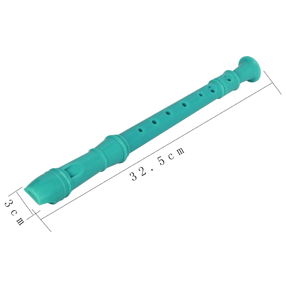 Suling Recorder Soprano 7 Lubang Kunci G Jerman 4 Warna Bahan ABS Untuk Pemula