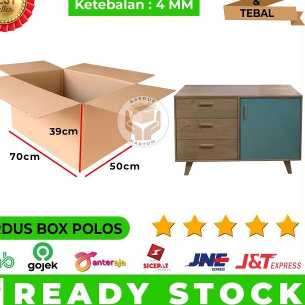 

Barang Terlaris Ⓝ Kardus Polos / Karton Box Packing 70 X 50 X 39 Cm Single Wall, Jumbo'