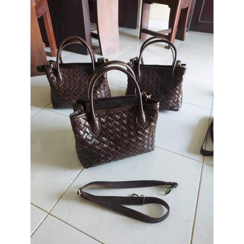 tas kulit WB anyam medium