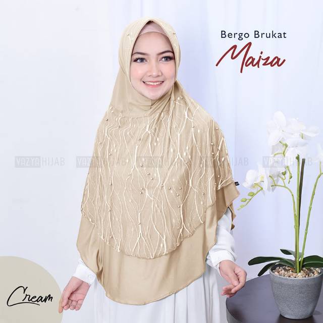 Hijab Bergo Brukat Maiza