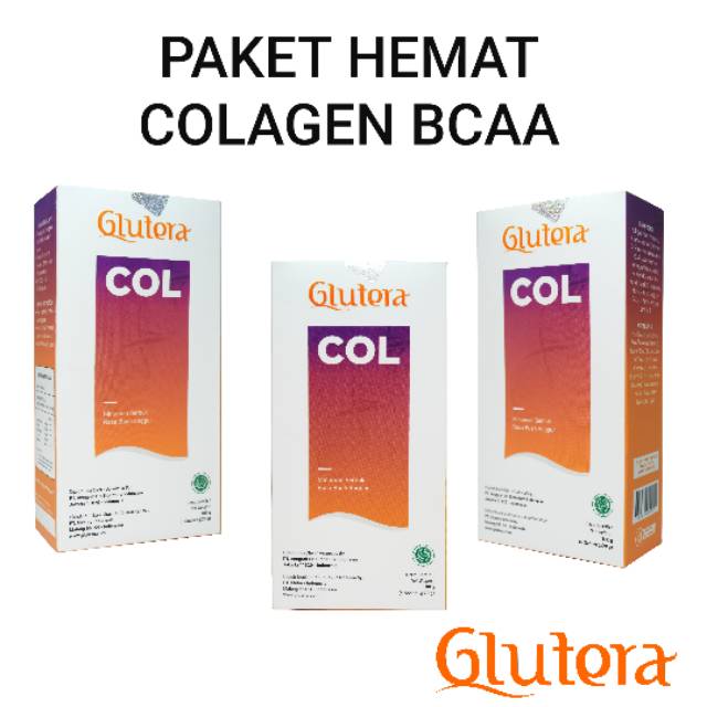 PAKET HEMAT GLUTERA COLAGEN  BCAA - 3 BOX