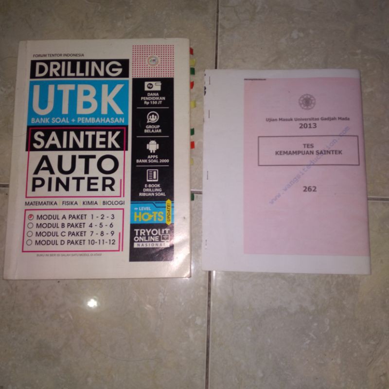Preloved Drilling UTBK Auto Pinter Saintek (Free soal utul UGM)