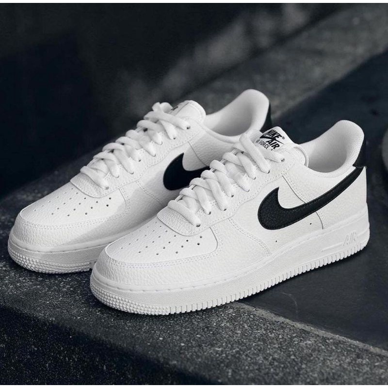 Sepatu Nike Air Force 1 White Black / Sneakers Nike Af 1 Original Indonesia