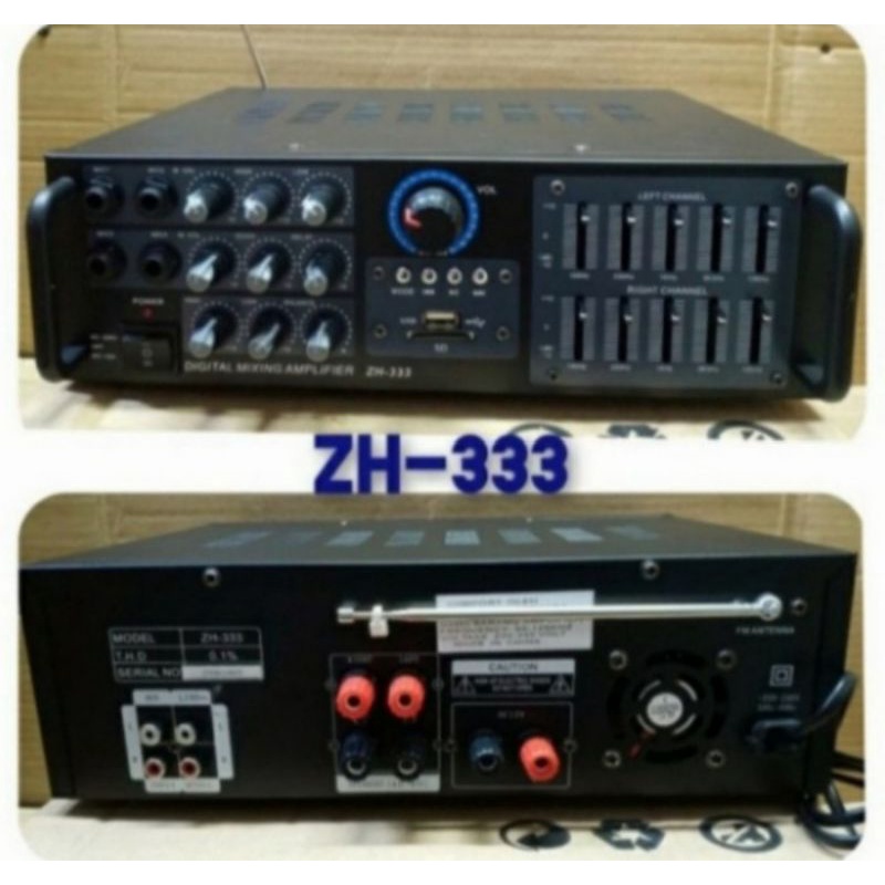 Ampli Karaoke ZH 333 Profesional digital Mixer