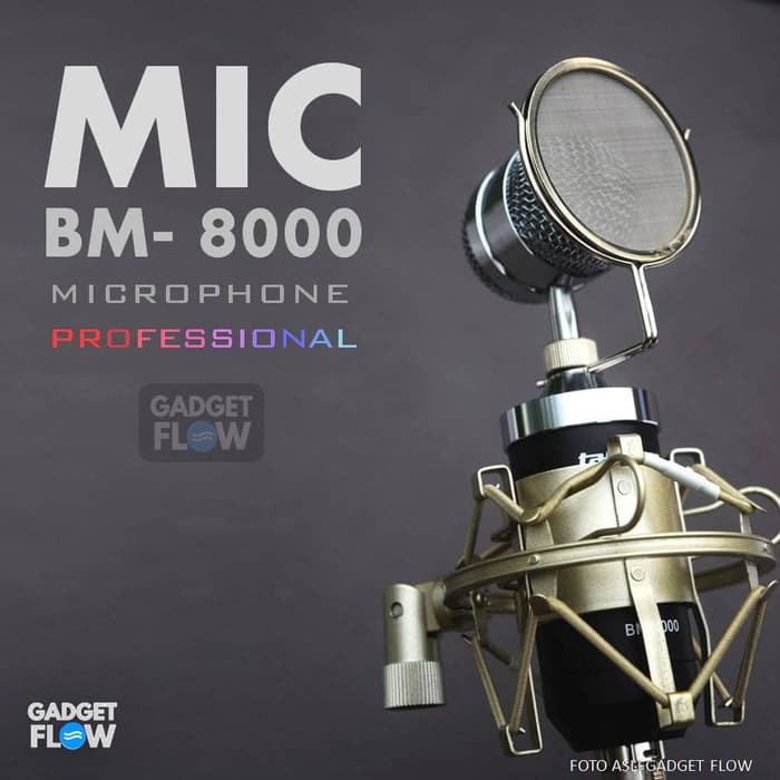 al161 Microphone Mic Kondenser Condenser BM8000 BM 8000 PAKET