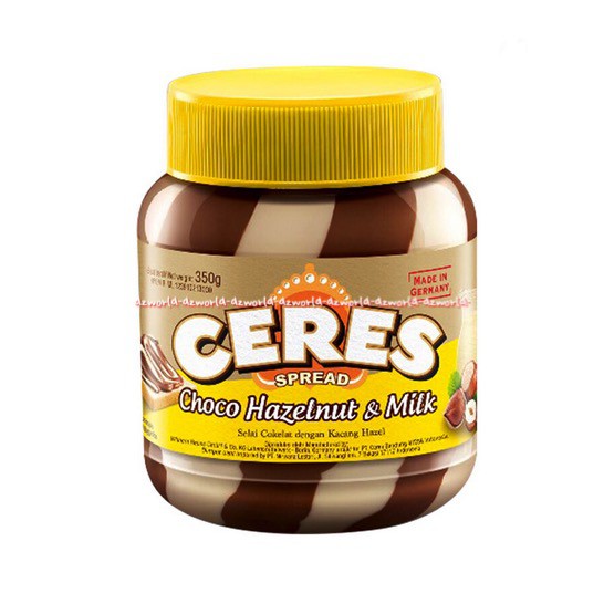 Ceres Spread Choco Hazelnut &amp; Milk 350gr Selai 2 Warna Ceres Milk Duo Spread Selai