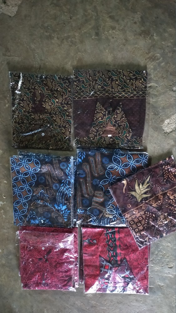 Bswart Batik Hrb026 Kenongo Hem Pendek Padi Pekalongan M L Xl Batik Pria Murah Modern Grosir