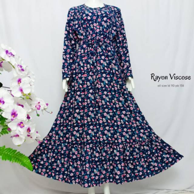GAMIS KATUN RAYON/GAMIS KATUN RAYON VISCOSE/GAMIS BUSUI/GAMIS KEKINIAN/HOMEDRESS/DAILY OUTFIT